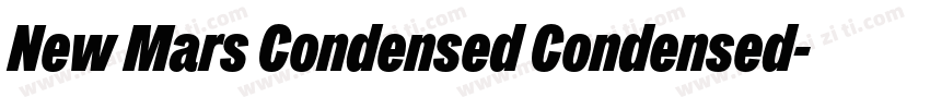 New Mars Condensed Condensed字体转换